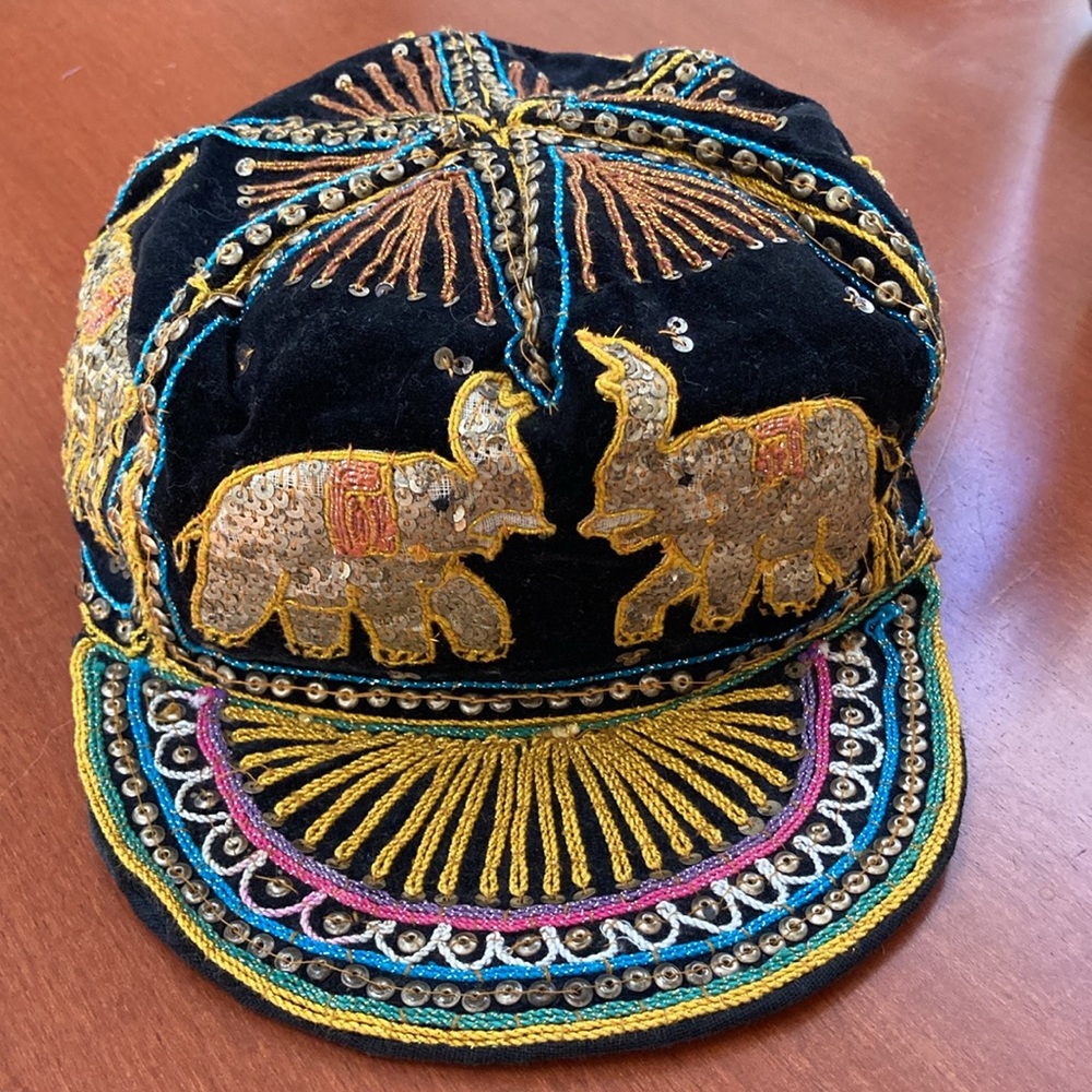 Authentic Burmese Kalaga Elephant Cap